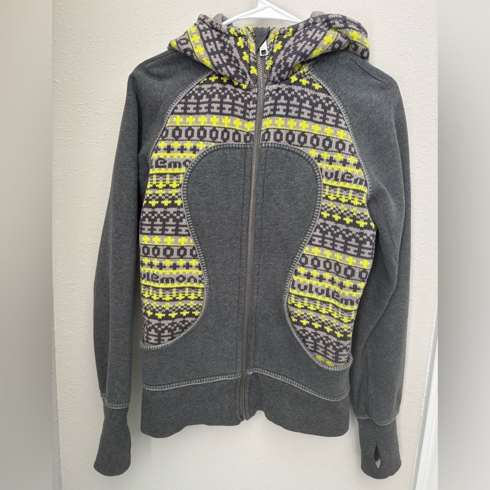 Lululemon Fair Isle Knit Special Edition Scuba Hoodie Full Zip
